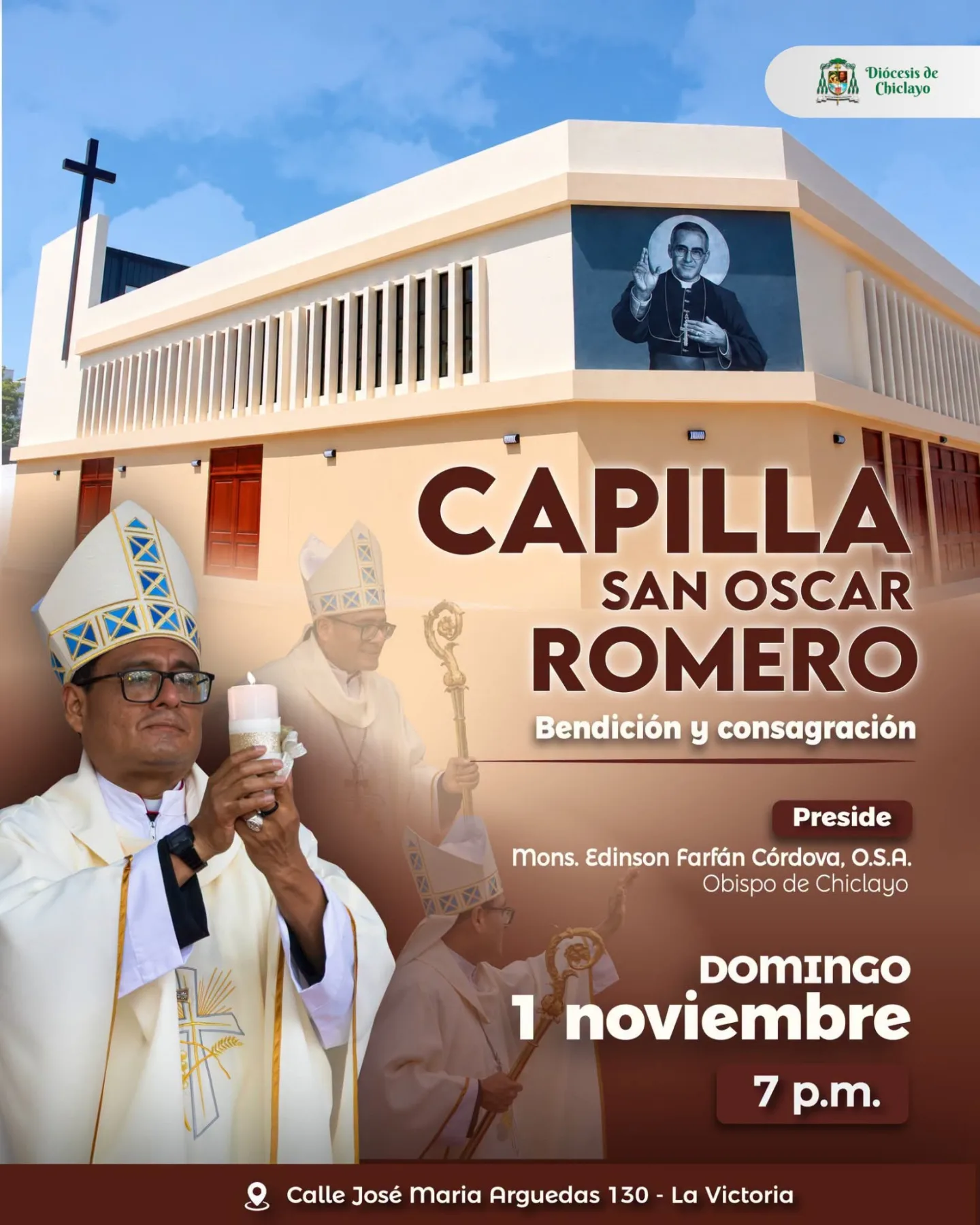 🙏 𝐁𝐞𝐧𝐝𝐢𝐜𝐢ó𝐧 𝐲 𝐜𝐨𝐧𝐬𝐚𝐠𝐫𝐚𝐜𝐢ó𝐧 𝐝𝐞 𝐥𝐚 𝐂𝐚𝐩𝐢𝐥𝐥𝐚 𝐒𝐚𝐧 Ó𝐬𝐜𝐚𝐫 𝐑𝐨𝐦𝐞𝐫𝐨